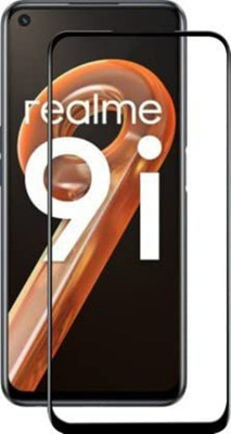 DMJHP Edge To Edge Tempered Glass for Realme 9i(Pack of 1)
