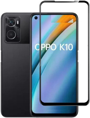 Bodoma Edge To Edge Tempered Glass for Oppo K10(Pack of 1)