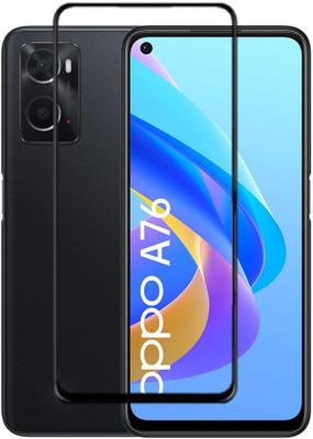 MOBIGENIX Edge To Edge Tempered Glass for OPPO A76 , OPPO a76 ,A76(Pack of 1)