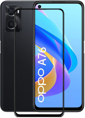 AB PRIME Edge To Edge Tempered Glass for OPPO A76 ,OPPO A76 ,OPPOa76(Pack of 1)