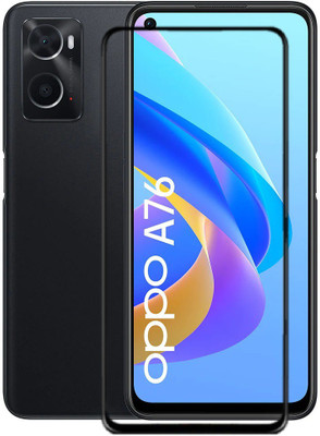 AB PRIME Edge To Edge Tempered Glass for OPPO A76 , OPPO A76(Pack of 1)