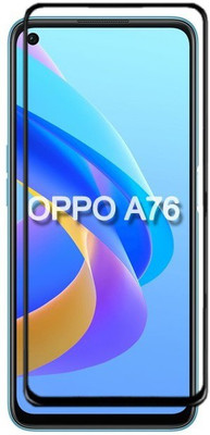 MOBIGENIX Edge To Edge Tempered Glass for OPPO A76 , OPPO a76 ,A76(Pack of 1)