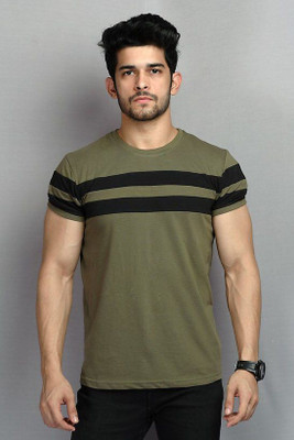 Color Block Men Light Green T-Shirt For Rs. 84 @ 83 %