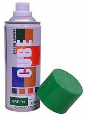 CUBE Green Spray Paint 400 ml(Pack of 1)