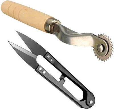 Shree Shyam Combo Thread Cutter (1 Piece) + Tracing Wheel (1 Piece) {Set of 2} Tracing Wheel