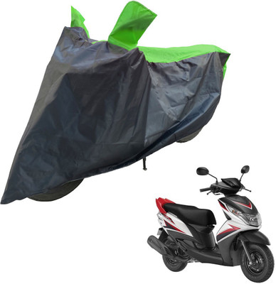 RiderShine Two Wheeler Cover for Yamaha(Ray Z, Black, Green)