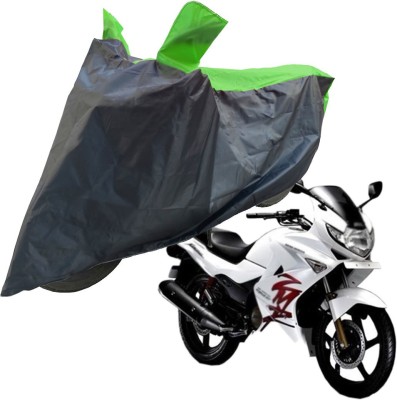 RiderShine Two Wheeler Cover for Hero(Karizma ZMR, Black, Green)