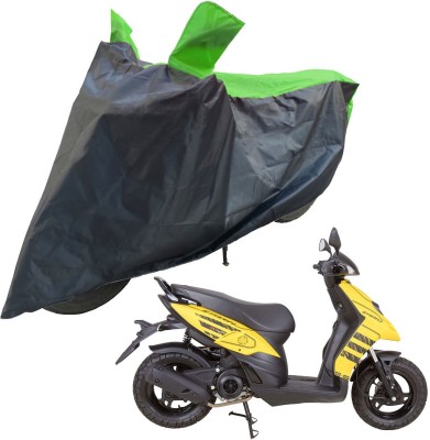 RiderShine Two Wheeler Cover for Aprilia(Storm 125, Black, Green)