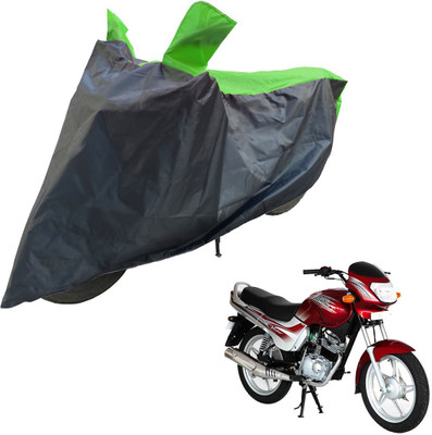 RiderShine Two Wheeler Cover for TVS(Victor GLX, Black, Green)