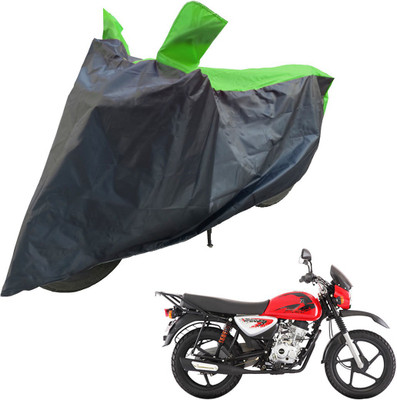 RiderShine Two Wheeler Cover for Bajaj(Boxer, Black, Green)