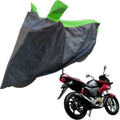 RiderShine Two Wheeler Cover for Honda(CBF Stunner, Black, Green)