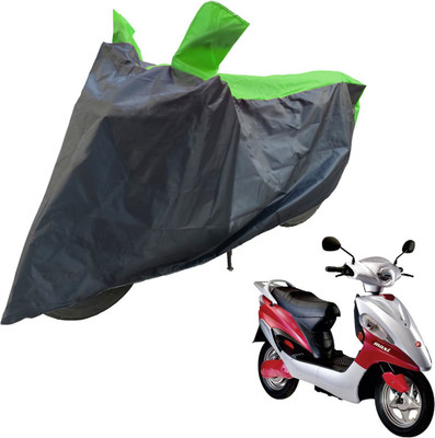 RiderShine Two Wheeler Cover for Hero(Electric Maxi, Black, Green)