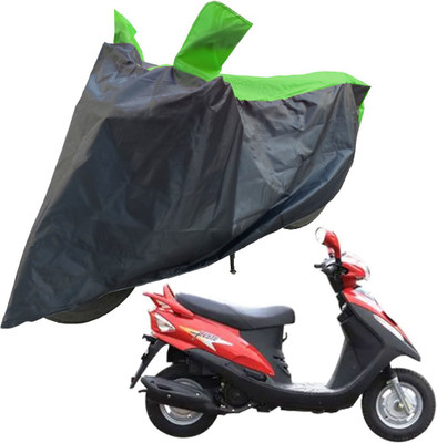 RiderShine Two Wheeler Cover for Mahindra(Flyte, Black, Green)