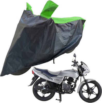 RiderShine Two Wheeler Cover for LML(Freedom DX, Black, Green)