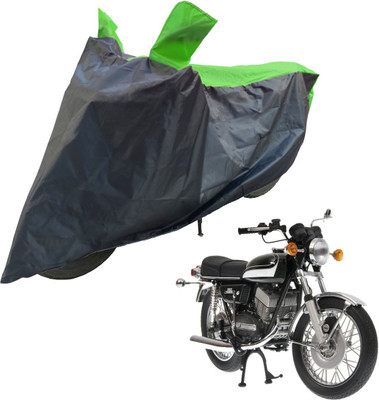 RiderShine Two Wheeler Cover for Yamaha(RD 350, Black, Green)