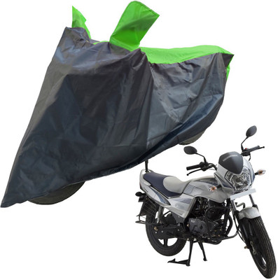 RiderShine Two Wheeler Cover for LML(Freedom, Black, Green)