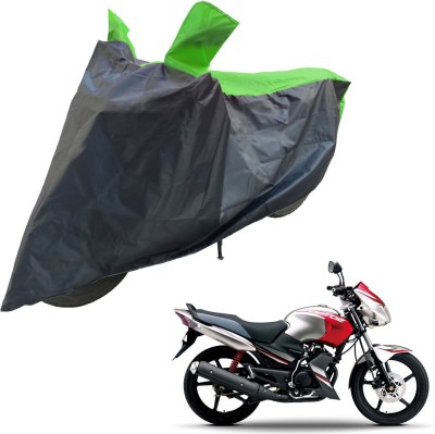 RiderShine Two Wheeler Cover for Yamaha(Gladiator SS, Black, Green)