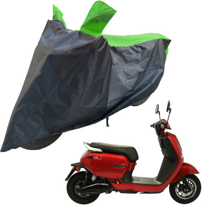 RiderShine Two Wheeler Cover for Okinawa(Lite, Black, Green)