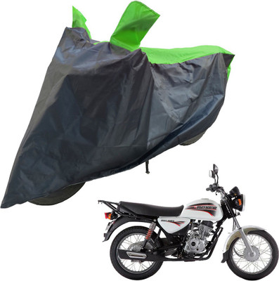 RiderShine Two Wheeler Cover for Bajaj(Boxer AT, Black, Green)
