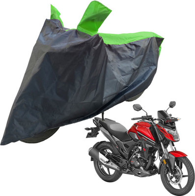 RiderShine Two Wheeler Cover for Honda(X-Blade, Black, Green)