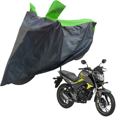 RiderShine Two Wheeler Cover for Honda(CB Hornet 160R, Black, Green)