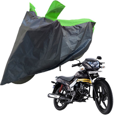 RiderShine Two Wheeler Cover for Mahindra(Centuro, Black, Green)
