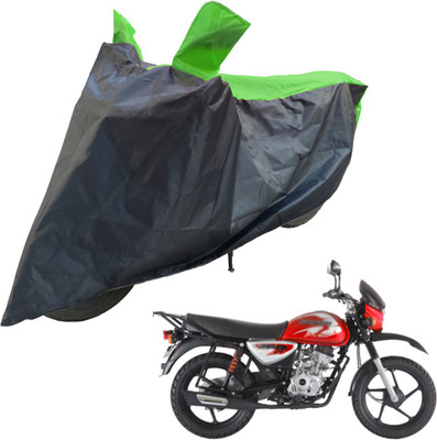 RiderShine Two Wheeler Cover for Bajaj(Boxer BM 150, Black, Green)
