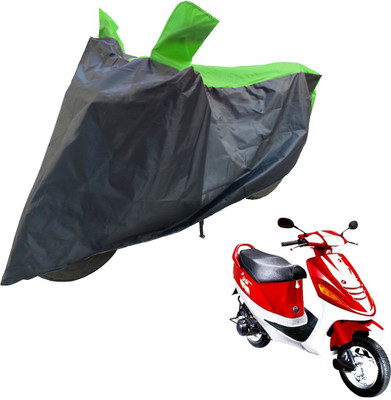 RiderShine Two Wheeler Cover for Kinetic(Zing, Black, Green)