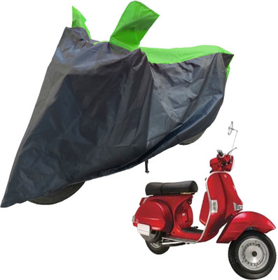 RiderShine Two Wheeler Cover for LML(Star Euro 150, Black, Green)