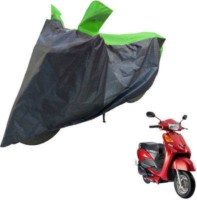 RiderShine Two Wheeler Cover for Indus(Yo EXL, Black, Green)