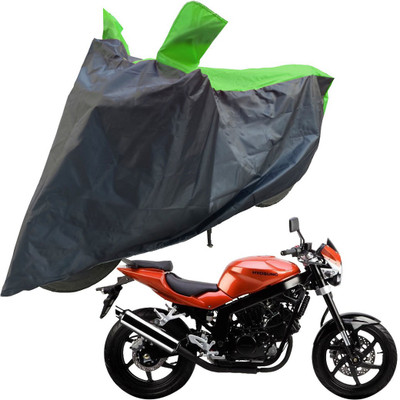 RiderShine Two Wheeler Cover for Kinetic(Comet, Black, Green)