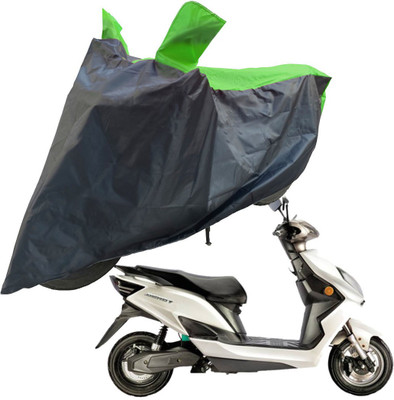 RiderShine Two Wheeler Cover for Evolet(Derby, Black, Green)