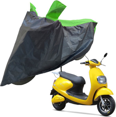 RiderShine Two Wheeler Cover for Techo Electra(Emerge, Black, Green)