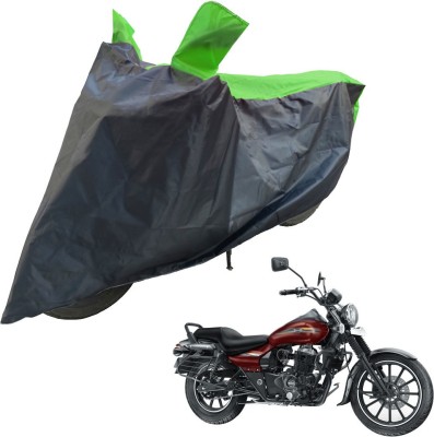 RiderShine Two Wheeler Cover for Bajaj(Avenger 150 Street, Black, Green)