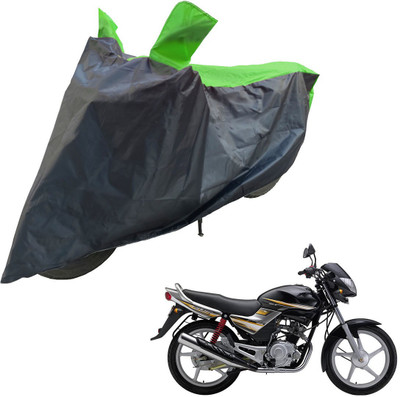 RiderShine Two Wheeler Cover for Yamaha(Libero G5, Black, Green)