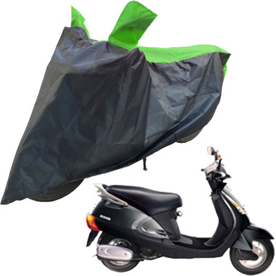 RiderShine Two Wheeler Cover for Kinetic(Nova EX, Black, Green)
