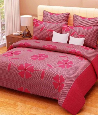 Damac 120 TC Microfiber Double Printed Flat Bedsheet(Pack of 1, Multicolor)