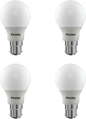 FINOLEX 3 W Round B22 LED Bulb(White, Pack of 4)