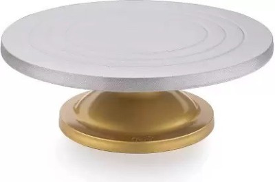 Vrukie Plastic Cake Server(Silver, Gold, Pack of 1)