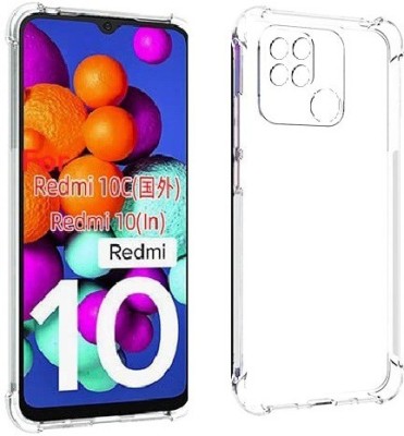 COVERBLACK Back Cover for REDMI 10A 2022(Transparent, Dual Protection, Pack of: 1)