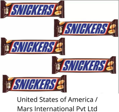 SNICKERS Fully Loaded With Peanut Filled With Caramel (IMPORTED) (Pack Of 5) Bars(5 x 50 g)