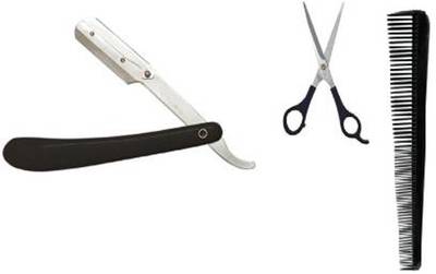 Red Ballons ustra, scissor comb - Stainless Steel Straight Edge Barber Folding Hair Salon Shaving Razor for Men Salon Scissors HAIR COM