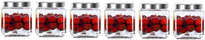 TINSUHG Glass Grocery Container  - 600 ml(Pack of 6, Clear)