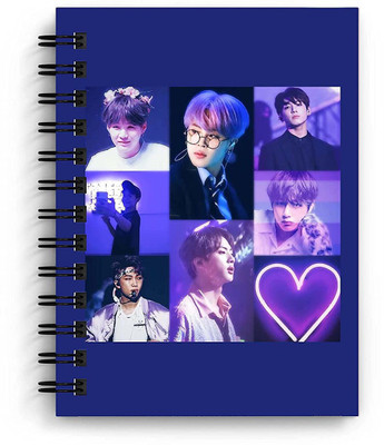 craft maniacs NEW BTS 2022 COLLECTION A5 Diary RULED 160 Pages(Multicolor)