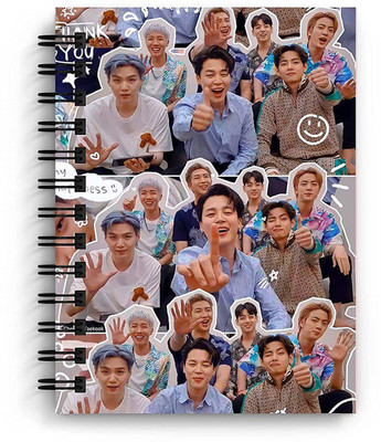 craft maniacs NEW BTS 2022 COLLECTION A5 Diary RULED 160 Pages(Multicolor)