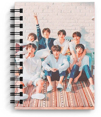 craft maniacs NEW BTS 2022 COLLECTION A5 Diary RULED 160 Pages(Multicolor)