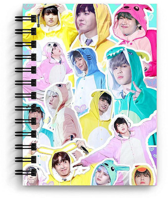 craft maniacs NEW BTS 2022 COLLECTION A5 Diary RULED 160 Pages(Multicolor)