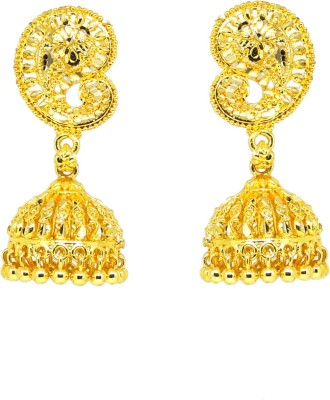 arch fashion Traditional wear gold and micron plated primium quality earrings Brass Jhumki Earring