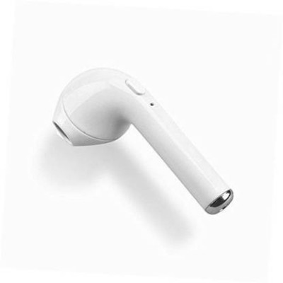 Crystal Digital i7 Single Bluetooth Headset with Mic Bluetooth Headset(White, True Wireless)