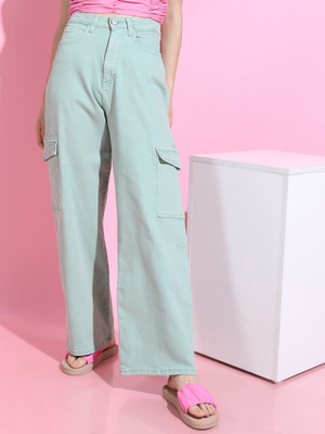 Tokyo Talkies Regular Women Green Jeans
